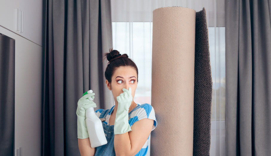 How to get rid of wet carpet smell