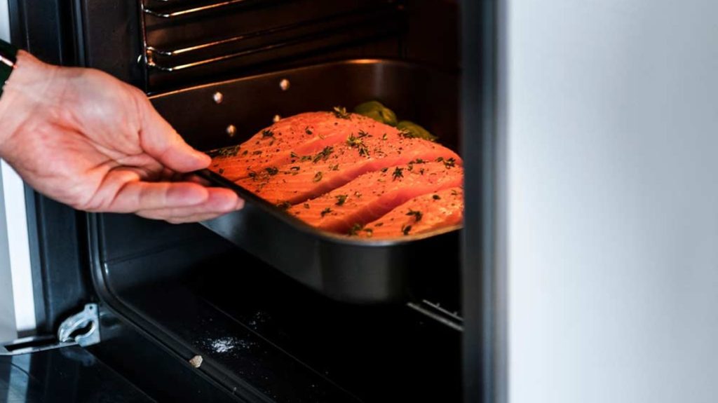 Cooking fish can leave some bad smells in the oven
