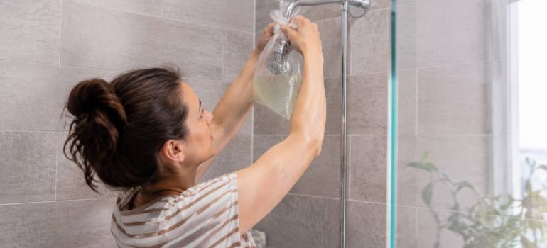 vinegar can be very useful, even for cleaning shower heads