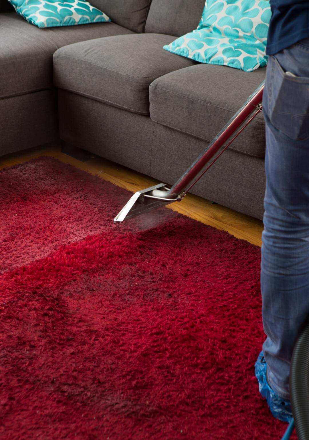 Carpet Cleaning with professional machines