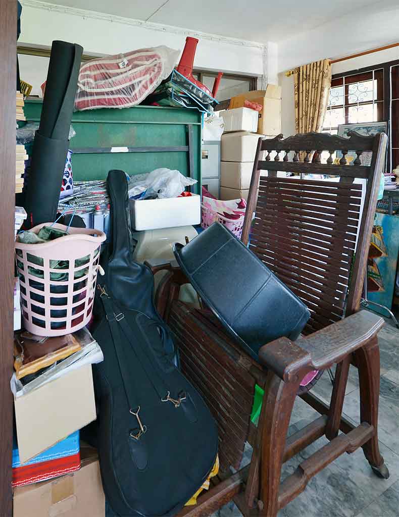 cluttered garage needs cleaning service