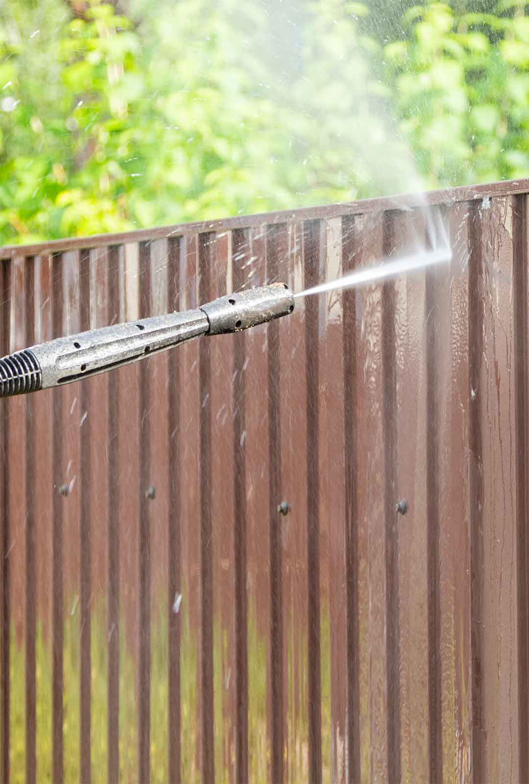Fence Cleaning services - jet washing fences